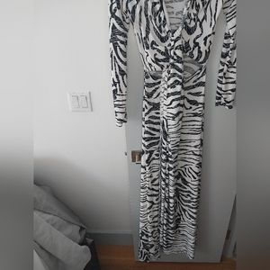Zebra print dress